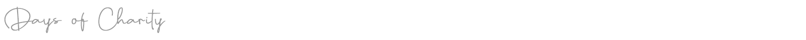 Days of Charity font preview